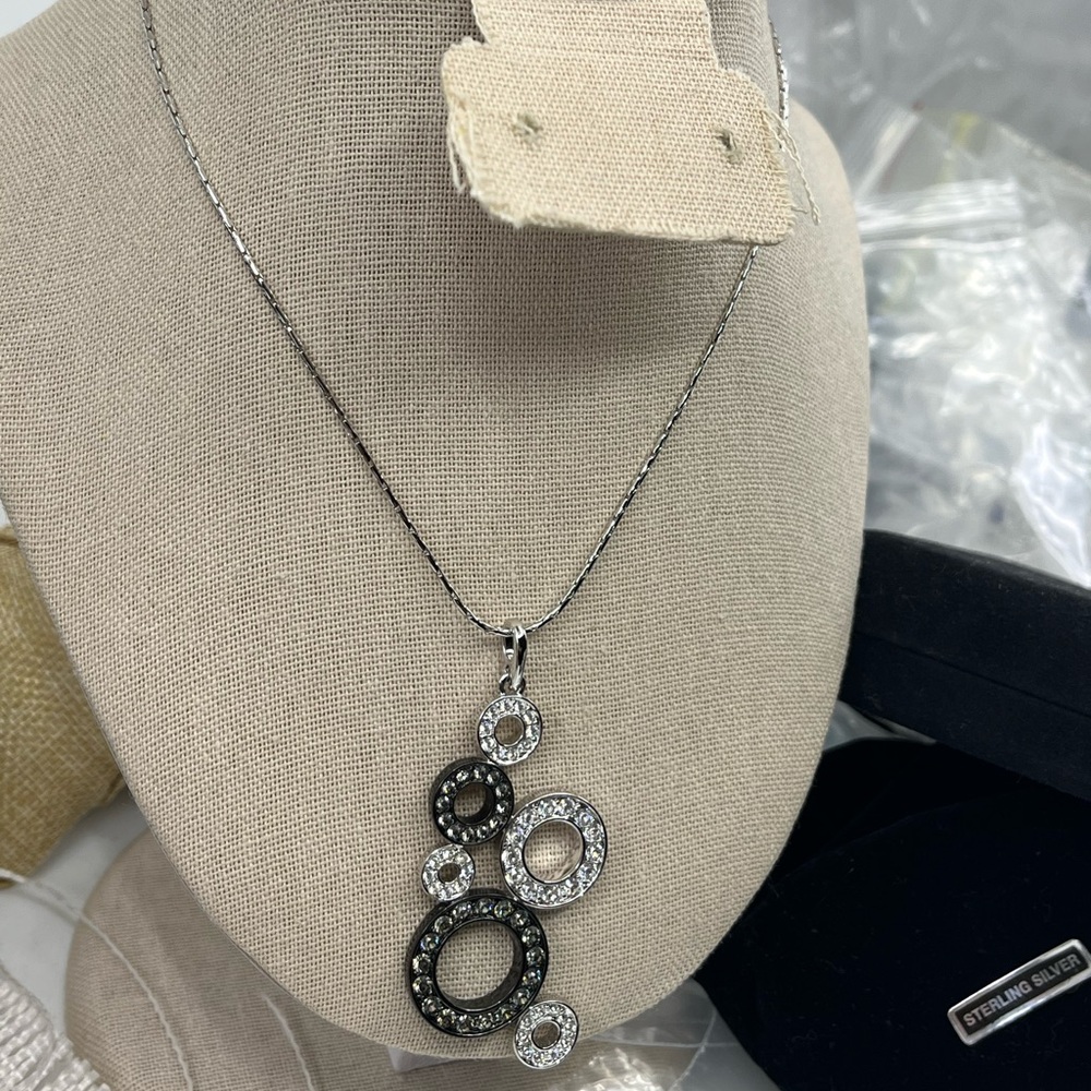 Vintage Nolan Miller “Buoyant Bubble” Pendant Necklace – Glamour Collection - Picture 5 of 17
